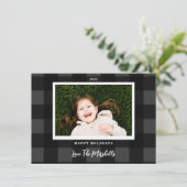 フェスティバルバッファロープレイドグレーホリデーフォト シーズンカード (スタンド正面)