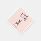 フェスティバルバニーイースターテーブルデコル スタンダードカクテルナプキン (角)