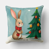 フェスティバルバニー飾バンドクリスマスツリー クッション (裏面)