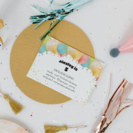 フェスティバルバルーンパーティの招待状 招待状