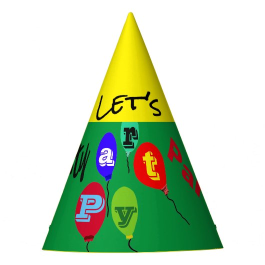 フェスティバルバルーンパーティーハット パーティーハット (正面)