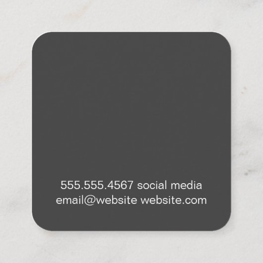 フェスティバルバルーン スクエア名刺 (裏面)