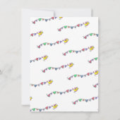 フェスティバルバードパレード遠くにパーティー 招待状 (裏面)