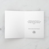 フェスティバルパインコーンリース企業のクリスマス シーズンカード (内部)