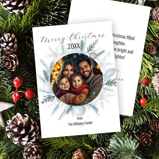 フェスティバルパインブランズボーブルフォトクリスマス シーズンカード