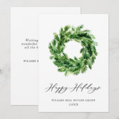 フェスティバルパインブランチリースクリスマス企業の シーズンカード (正面/裏面)