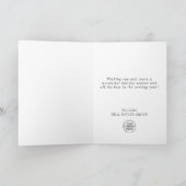 フェスティバルパインブランチリースクリスマス企業の シーズンカード (内部)