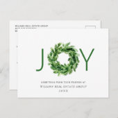 フェスティバルパインブランチリースクリスマス企業の ポストカード (正面/裏面)