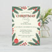 フェスティバルパインブランチ赤ベリークリスマスパーティー 招待状 (スタンド正面)