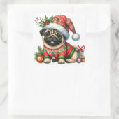 フェスティバルパグスティッカー スクエアシール (バッグ)