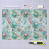 フェスティバルパステルクリスマスツリーオーナメントホリーベリー 薄葉紙 (クラフト)