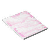 フェスティバルパステルピンクハッピークラウド ノートパッド (アングル)