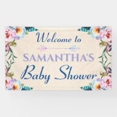 フェスティバルパステルボホフローラベビーシャワーウェルカム 横断幕 (横)