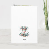 フェスティバルパステルミント&ピンククリスマスチャリス カード (裏面)