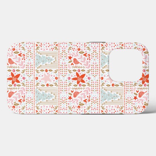 フェスティバルパステルメリークリスマスホリデー Case-Mate iPhoneケース (裏面 (横))