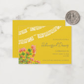 フェスティバルパペルピカドリハーサルディナー招待状 ノートカード (正面/裏面インサイチュ)