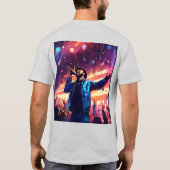 フェスティバルパルス：ハートビートTシャツでのDJ Tシャツ (裏面)