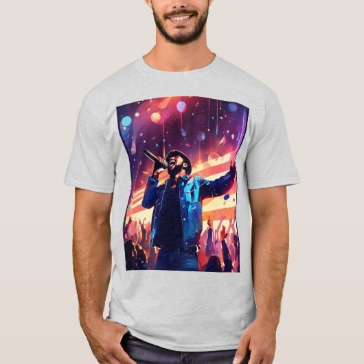 フェスティバルパルス：ハートビートTシャツでのDJ Tシャツ (正面)