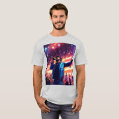 フェスティバルパルス：ハートビートTシャツでのDJ Tシャツ (正面フル)