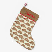 フェスティバルパンゴリン絶滅危惧種動物名 スモールクリスマスストッキング (正面 (吊り時))