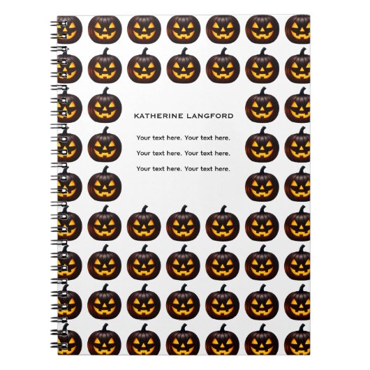 フェスティバルパンプキンハロウィーン ノートブック (正面)