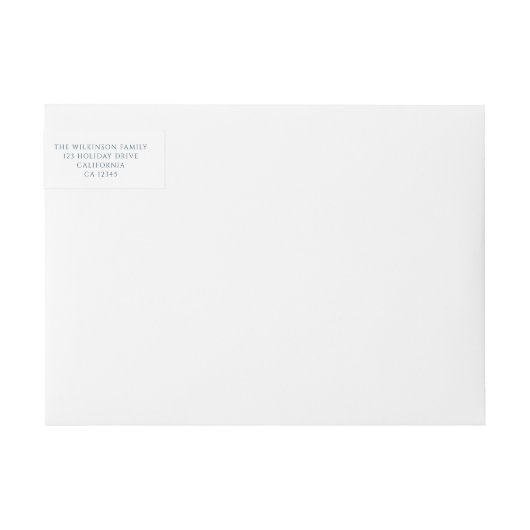 フェスティバルパーソナライズされたのクリスマス ラップアラウンドラベル (正面)