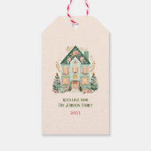 フェスティバルパーソナライズされたギフトラベル ギフトタグ (裏面)