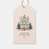 フェスティバルパーソナライズされたギフトラベル ギフトタグ (裏面)