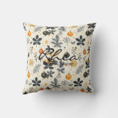 フェスティバルパーソナライズされたクリスマスの名前と引用文 クッション (裏面)