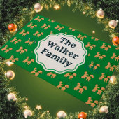 フェスティバルパーソナライズされたドードルドッグレッドホリデイ ドアマット