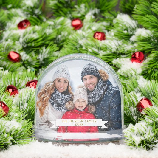 フェスティバルパーソナライズされたフル2家族の写真 (クリスマス)