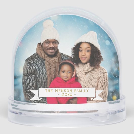 フェスティバルパーソナライズされたフル2家族の写真 (裏面)