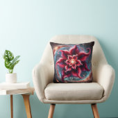 フェスティバルパーソナライズされたフローラポインセチア銀河系 クッション (椅子)