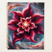 フェスティバルパーソナライズされたフローラポインセチア銀河系 プランナー手帳 (正面)