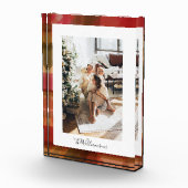 フェスティバルパーソナライズされたホリデーウォーミングプライドファミリーレッド フォトブロック (右)