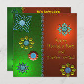 フェスティバルパーティの招待状 招待状 (正面/裏面)