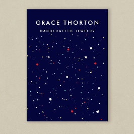 フェスティバルパーティーイヤリングジュエリー表示カード 名刺