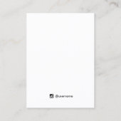 フェスティバルパーティーイヤリングジュエリー表示カード 名刺 (裏面)