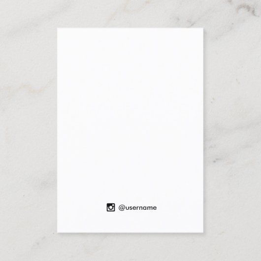 フェスティバルパーティーイヤリングジュエリー表示カード 名刺 (裏面)