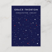 フェスティバルパーティーイヤリングジュエリー表示カード 名刺 (正面)