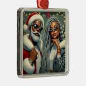 フェスティバルパーティーサンタ メタルオーナメント (右)