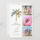 フェスティバルパームツリーメレカリキマカハワイアン写真 シーズンカード (正面)