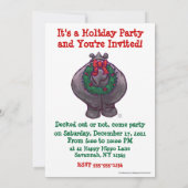 フェスティバルヒポタムスクリスマスパーティー 招待状 (裏面)