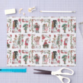 フェスティバルビクトリアンの子（クリスマス挨拶あり） 薄葉紙 (クラフト)