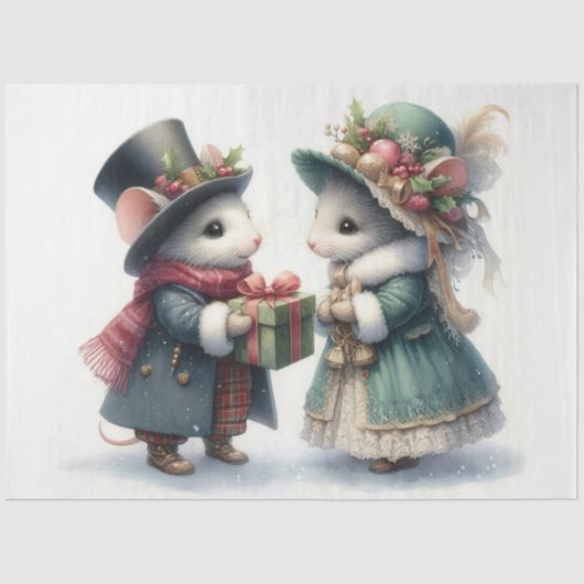 フェスティバルビクトリアンクリスマスマウスギフト切り離し 薄葉紙 (正面)