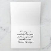 フェスティバルビクトリアンクリスマス カード (内部)