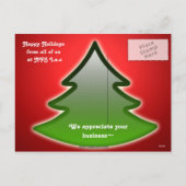 フェスティバルビジネスのクリスマスグリーティングポストカード シーズンポストカード (裏面)