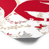 フェスティバルビジネスクリスマスパーティーへようこそ ポスター (角)