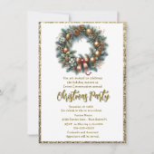 フェスティバルビジネスクリスマスパーティーリース 招待状 (正面)