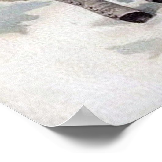 フェスティバルビンテージクリスマスキッズホリデイ ポスター (角)